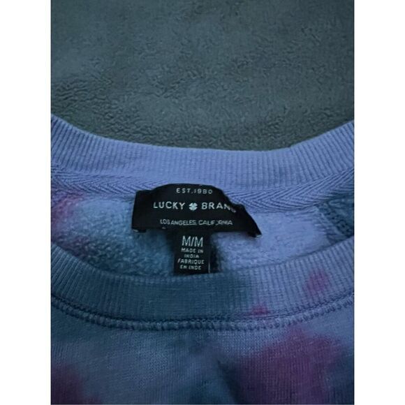 Lucky Brand Woman’s Tie Dye Crew Neck Size Medium - Picture 6 of 9